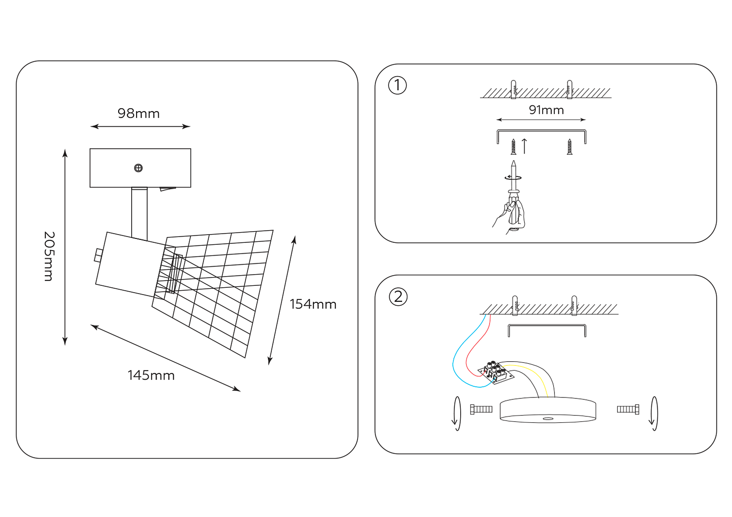 Накладной спот с выключателем в стиле лофт TR8600 WH/GD белый/золото E27 max 40W 154*145*205