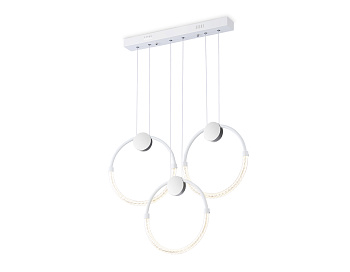 Подвесной светодиодный светильник FL10595/3 WH/CH белый/хром 4200K 34W 630*20*1200 (Без ПДУ)