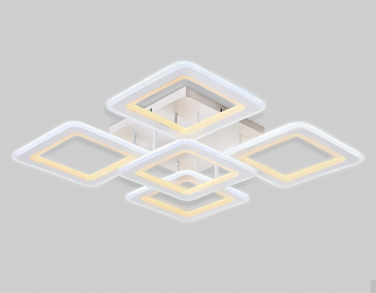 Потолочный светодиодный светильник с пультом FA866/4+1 WH белый 218W 3000K-6400K 820*820*120 (ПДУ РАДИО 2.4G)