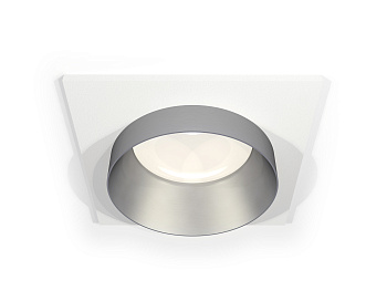 Комплект встраиваемого светильника XC6520023 SWH/MCH белый песок/хром матовый MR16 GU5.3 (C6520, N6133)