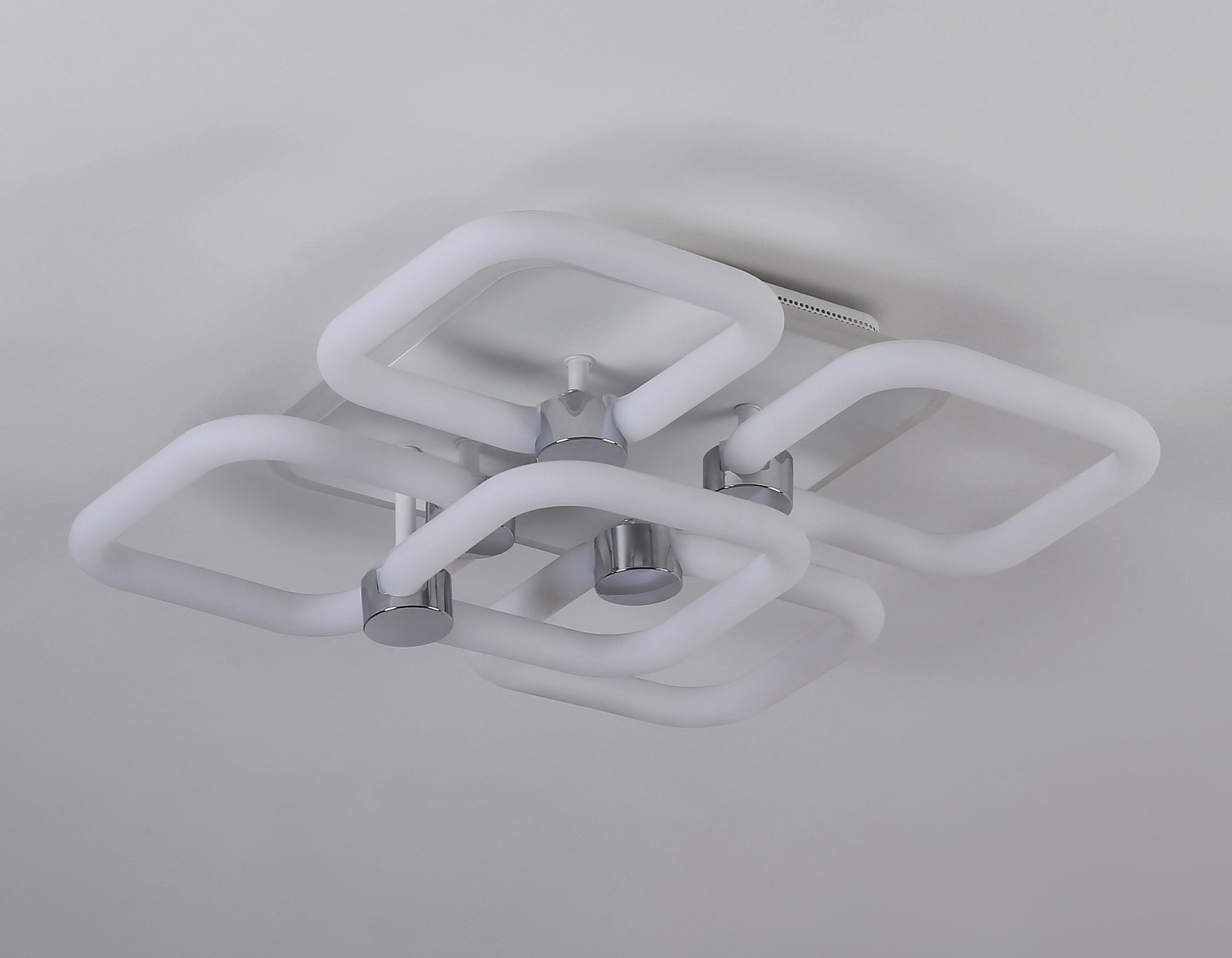 Светодиодный потолочный светильник с подсветкой FA3861/4+1 WH белый 70W 3000K-6400K+RGB 400*400*115 (ПДУ РАДИО 2.4G)