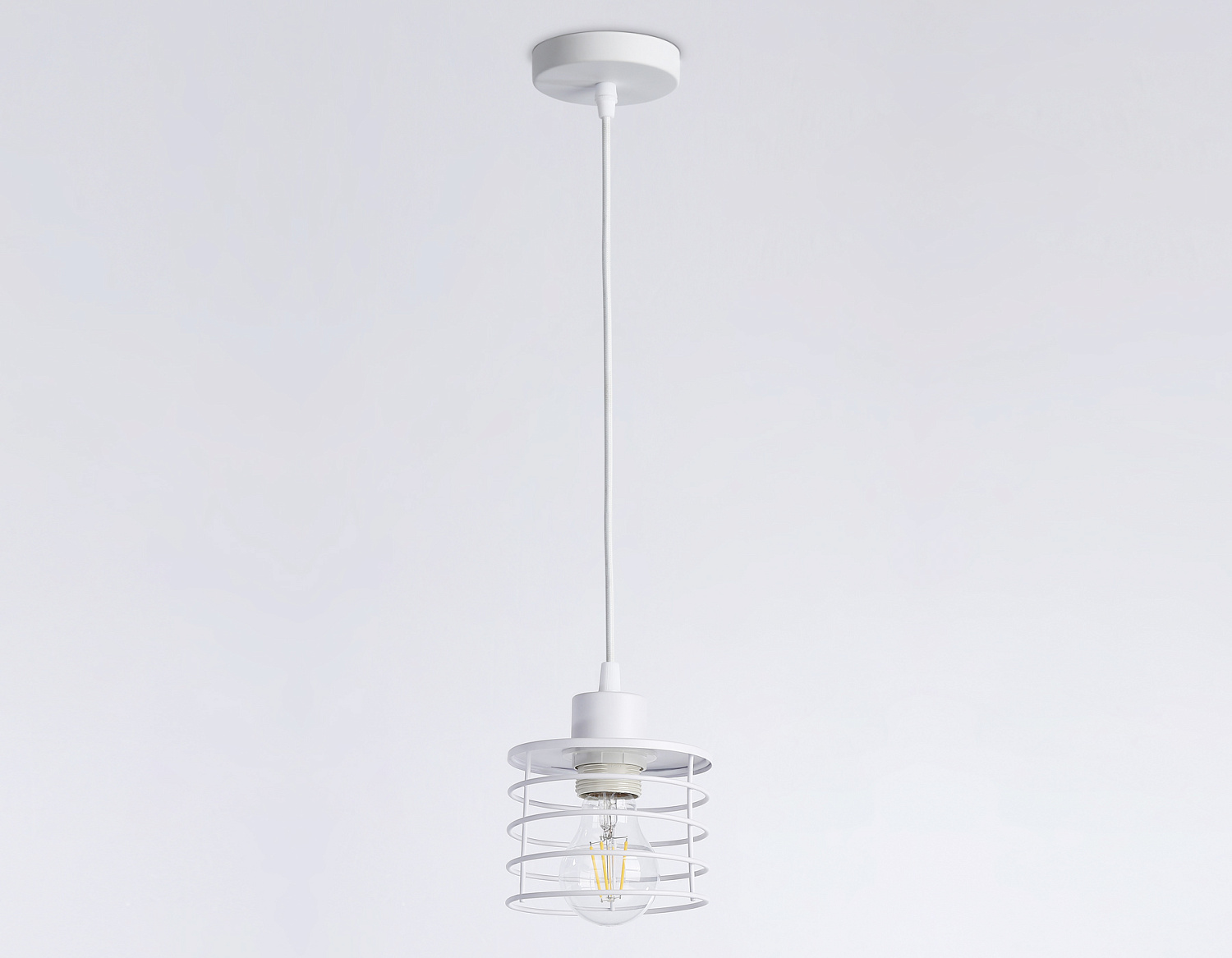 Подвесной светильник в стиле лофт TR8065 WH белый E27 max 40W D120*950