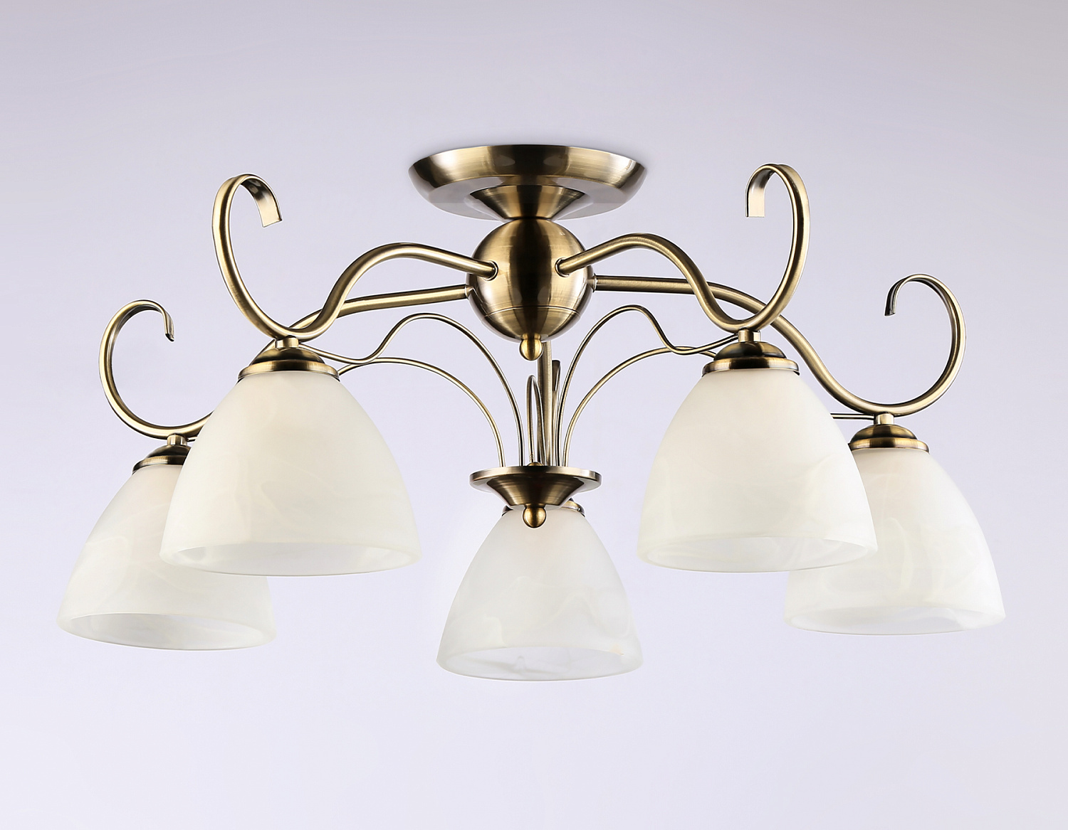 Потолочная люстра TR3046/5 SB/FR бронза/белый матовый E27/5 max 40W D595*285