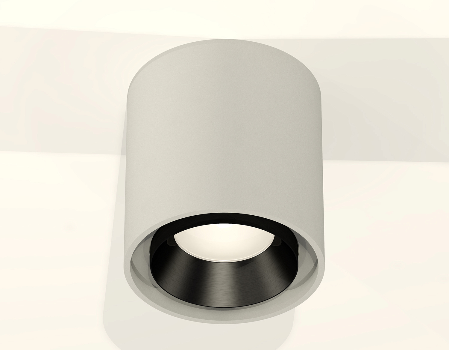 Комплект накладного светильника XS7724002 SGR/PBK серый песок/черный полированный MR16 GU5.3 (C7724, N7031)