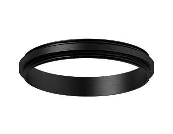 Коннектор декоративный для соединения корпуса светильника D60+D60mm A2061 PBK черный полированный D60*H9mm Out1.5mm