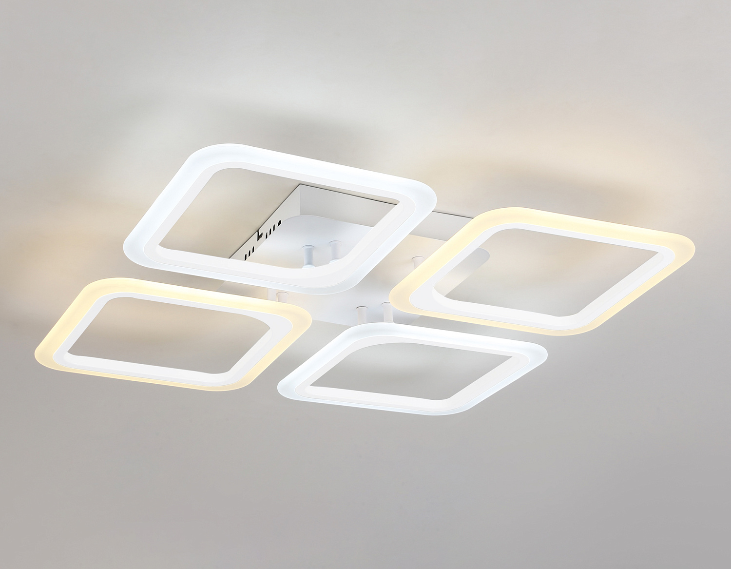 Потолочный светодиодный светильник с пультом FA4375/4 WH белый 4200K/3000K+6400K/6400K+3000K 73W 530*530*75 (ПДУ ИК)