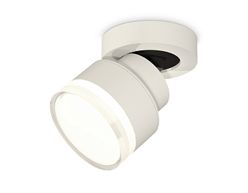 Комплект накладного поворотного светильника с акрилом XM8101028 SWH/FR/CL белый песок/белый матовый/прозрачный GX53 (A2228, A2105, C8101, N8399)