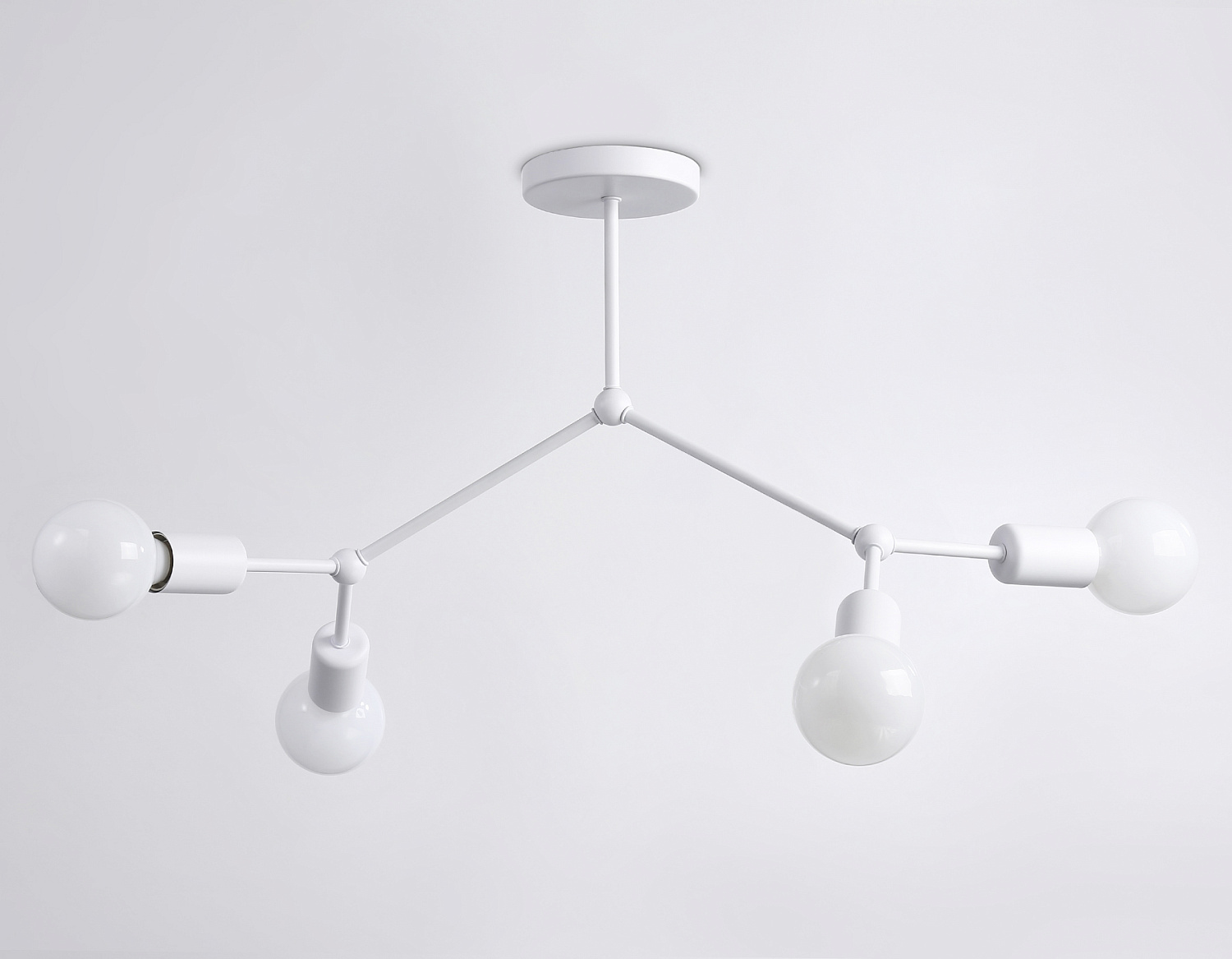 Потолочный светильник в стиле лофт TR8031/4 WH белый E27*4 max 40W D670*440