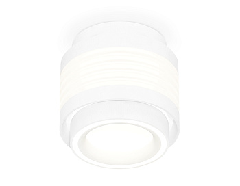 Комплект накладного светильника с акрилом XS8431002 SWH/FR белый песок/белый матовый GX53 (C8431, N8433)