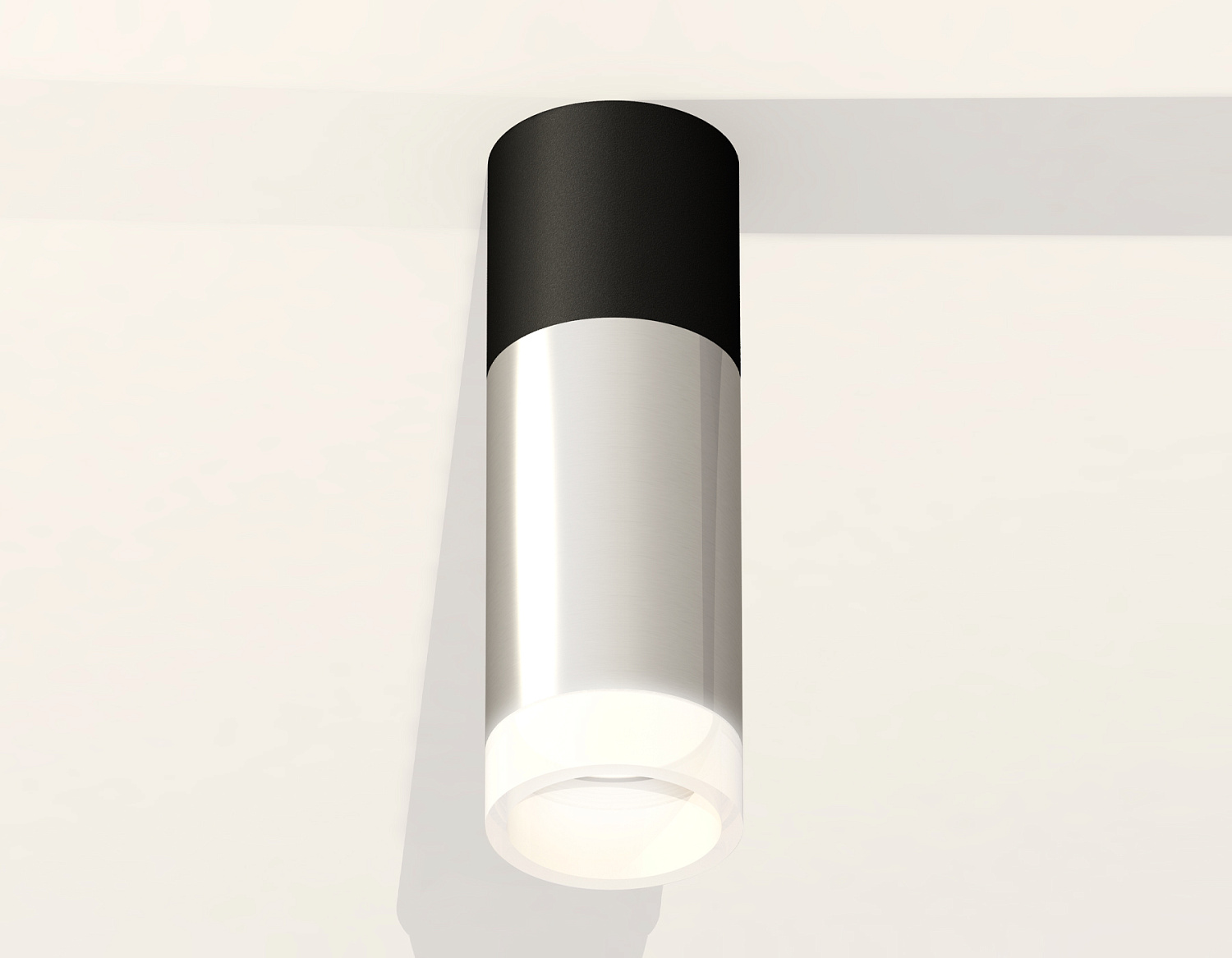 Комплект накладного светильника с акрилом XS6325062 PSL/SBK/FR серебро полированное/черный песок/белый матовый MR16 GU5.3