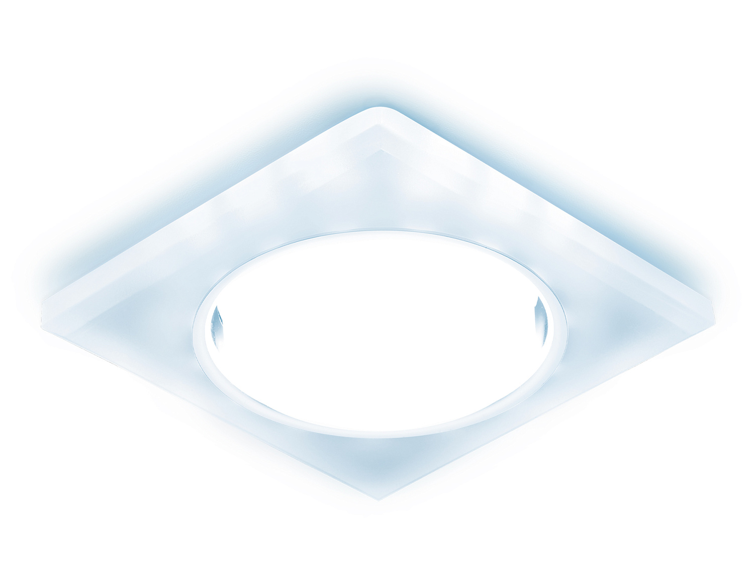 Встраиваемый точечный светильник GX53 с LED подсветкой G215 WH/CH/CLD хром/матовый GX53+3W(LED COLD)