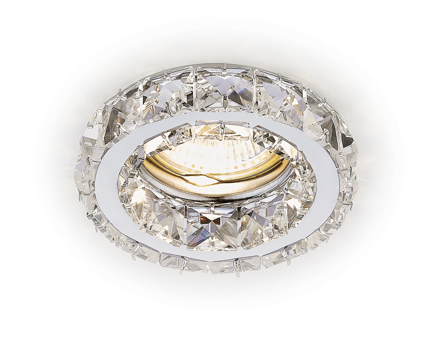 Встраиваемый точечный светильник MR16 с хрусталем K112 CL/CH хром/прозрачный хрусталь MR16