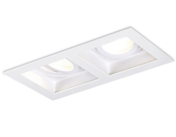 Точечный поворотный светильник MR16 TN185/2 WH белый GU5.3 185*100*40