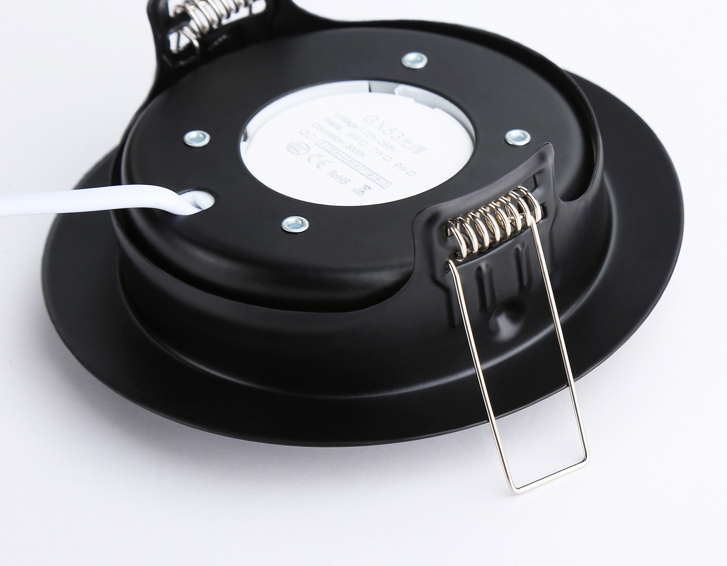 Светильник встраиваемый поворотный со сменной лампой GX53 G10123 BK черный GX53 max 12W D120*48