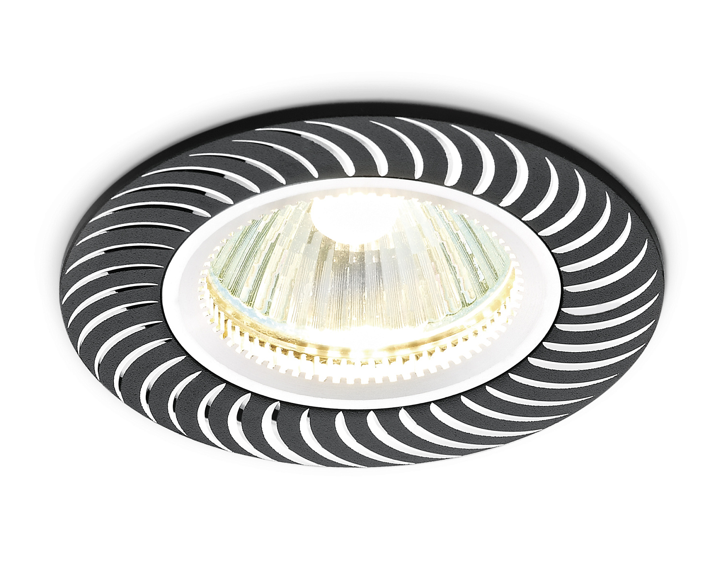 Круглый встраиваемый точечный светильник MR16 A720 BK/AL сатин/черный