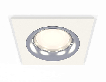 Комплект встраиваемого светильника XC7631003 SWH/PSL белый песок/серебро полированное MR16 GU5.3 (C7631, N7012)