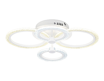 Потолочный светодиодный светильник с пультом FA4061/4 WH белый 4200K/3000+6400K/6400K+3000K 51W 530*480*125 (ПДУ ИК)