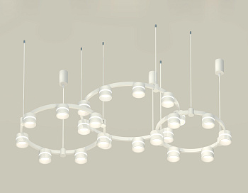 Комплект подвесного светильника Techno Ring с акрилом XR92082200/22 SWH/FR белый песок/белый матовый GX53 (A9208, C9241, C9236, C9231, N8444)