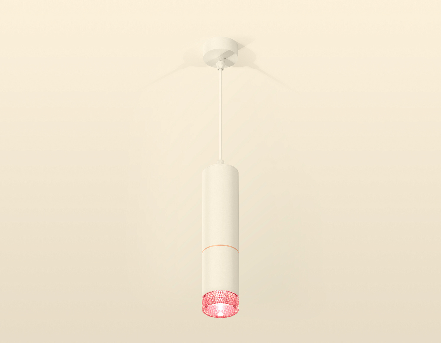 Комплект подвесного светильника с композитным хрусталем XP6312030 SWH/PI белый песок/розовый MR16 GU5.3 (A2301, C6342, A2063, C6312, N6152)