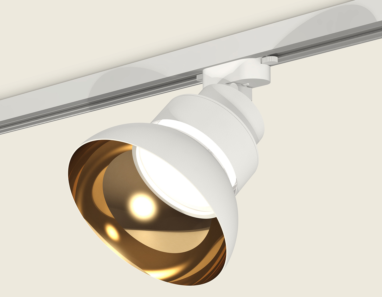 Комплект трекового светильника XT8101201SWH/PYG/CL белый песок/золото желтое полированное/прозрачный GX53