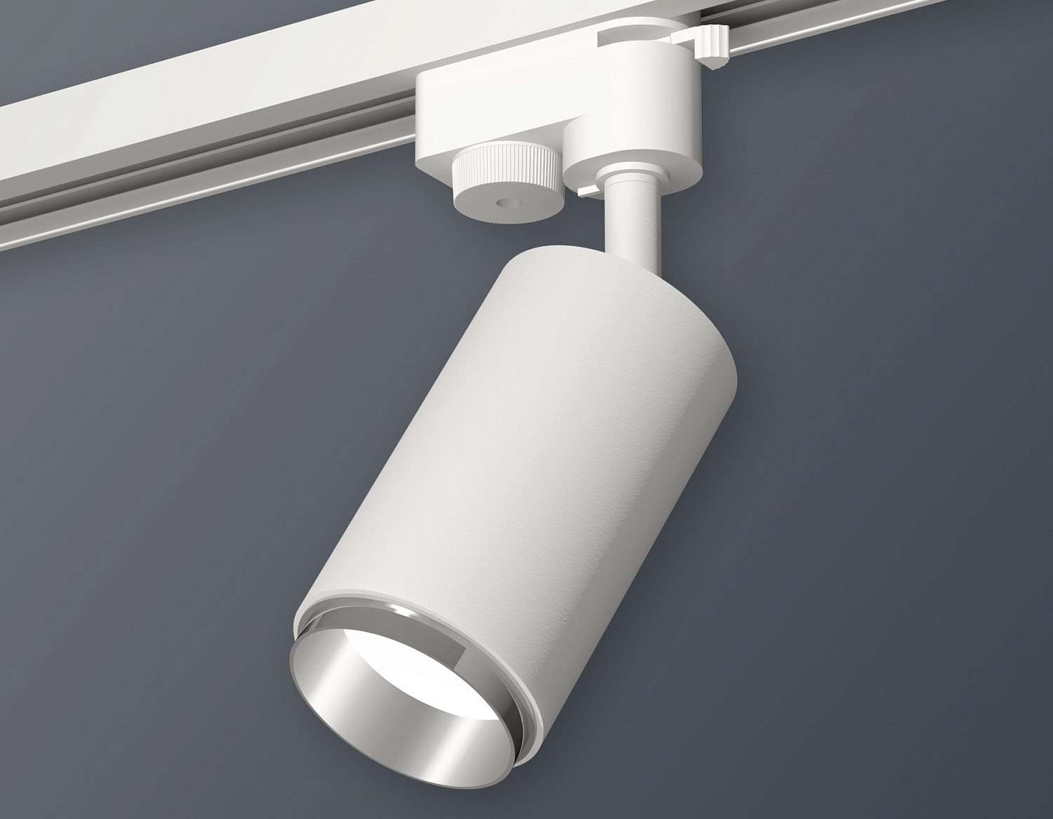 Комплект трекового однофазного светильника XT6322042 SWH/PSL белый песок/серебро полированное MR16 GU5.3 (A2520, C6322, N6122)