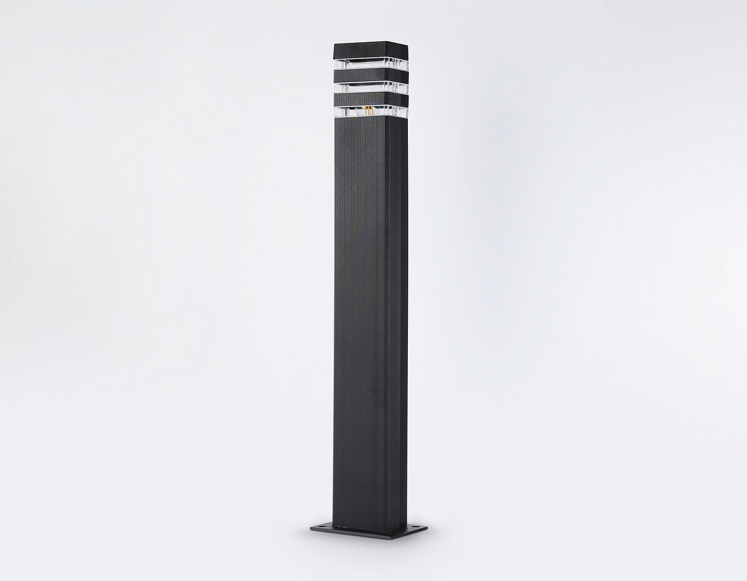 Уличный ландшафтный светильник ST2588 BK/CL черный/прозрачный IP54 E27 max 40W 110*65*800