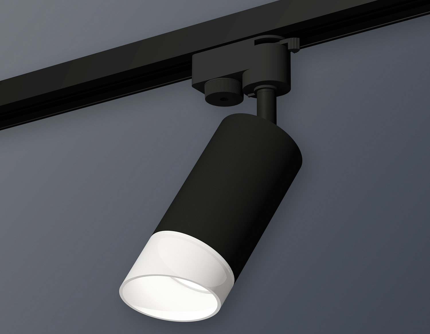 Комплект трекового однофазного светильника XT6323180 SBK/FR черный песок/белый матовый MR16 GU5.3 (A2521, C6323, N6256)