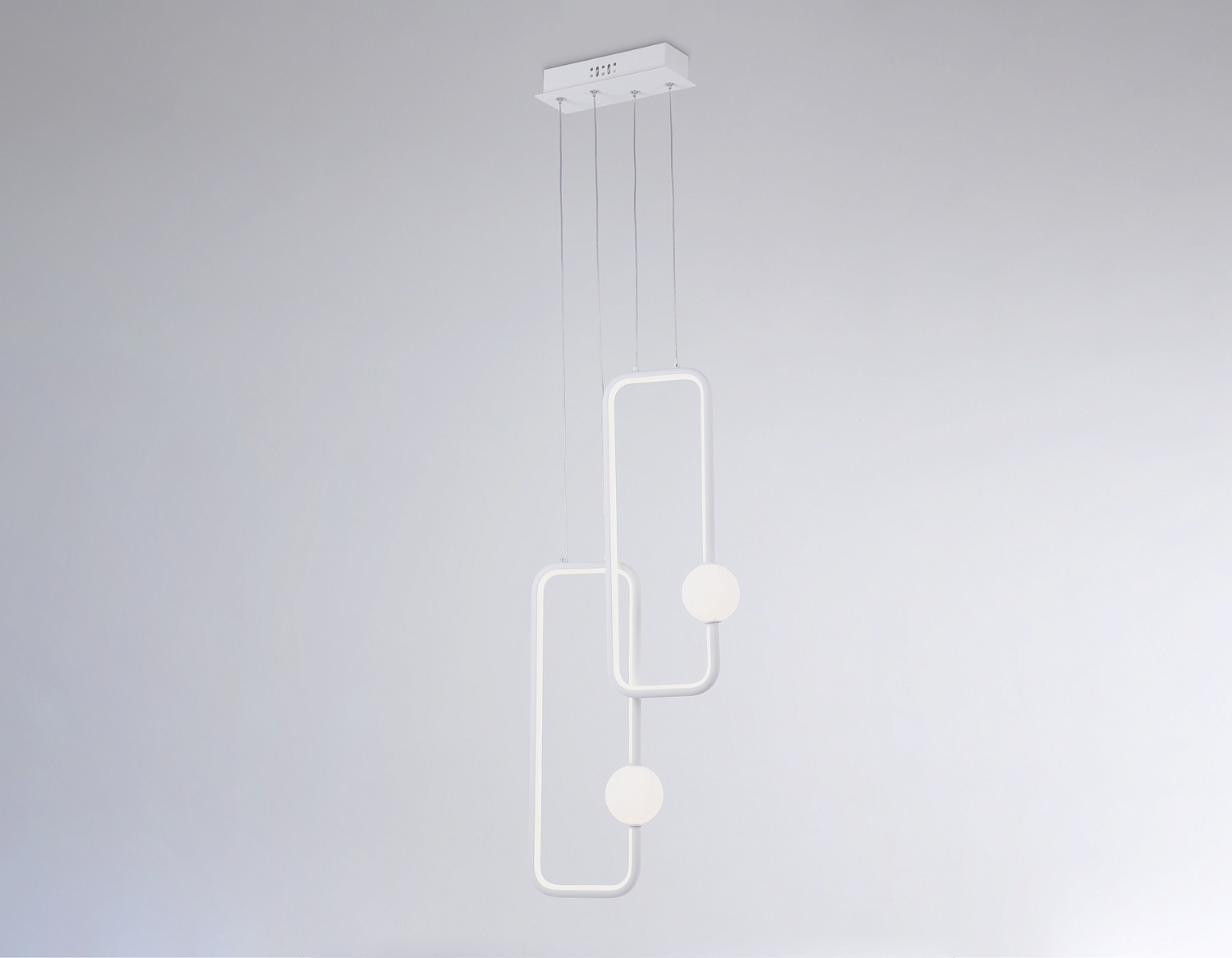 Подвесной светодиодный светильник FL66365/2 WH белый 38W 4200K 300*80*1200