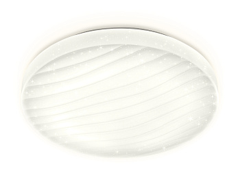 Потолочный светодиодный светильник с пультом FF19 WH белый 48W D400*80 (ПДУ ИК)