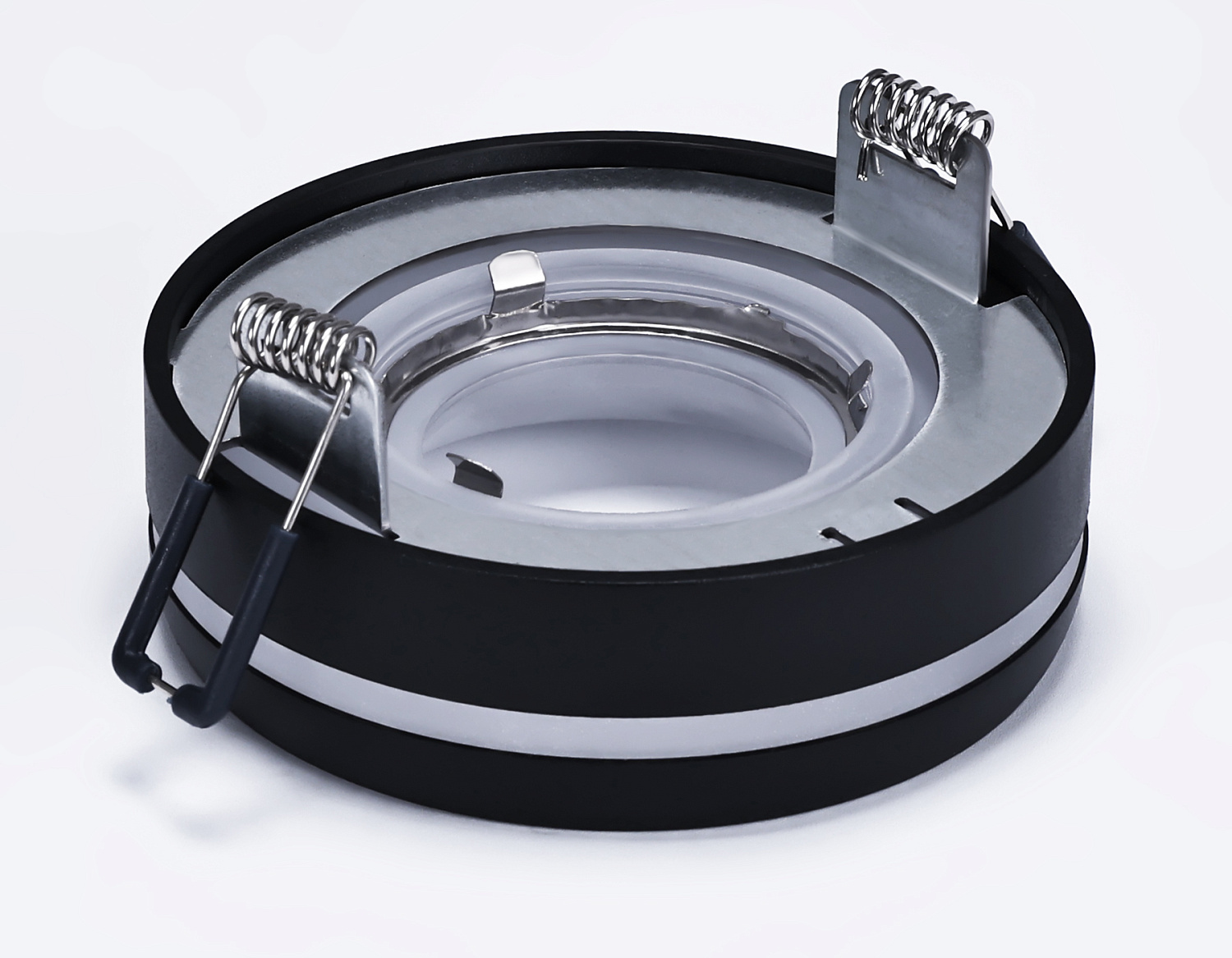 Встраиваемый светильник с акрилом GU5.3 TN3335 SBK/FR черный песок/белый матовый GU5.3 D96*46