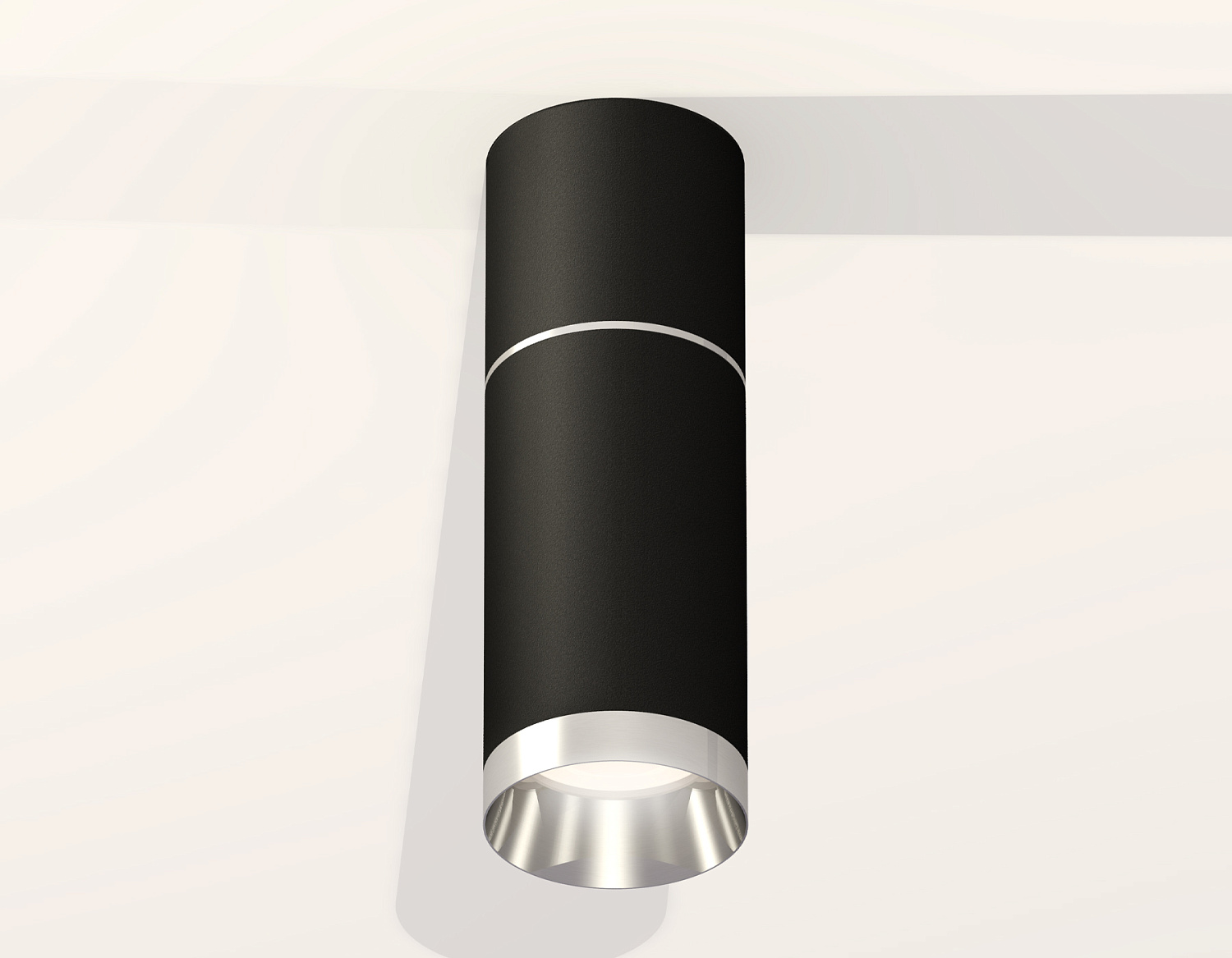 Комплект накладного светильника XS6323060 SBK/PSL черный песок/серебро полированное MR16 GU5.3 (C6302, A2060, C6323, N6132)