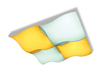 Потолочный светодиодный светильник с пультом FP2354 WH белый 144W 540*540*90 (ПДУ РАДИО 2.4)