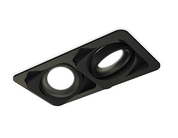 Комплект встраиваемого поворотного светильника XC7664001 SBK черный песок MR16 GU5.3 (C7664, N7021)