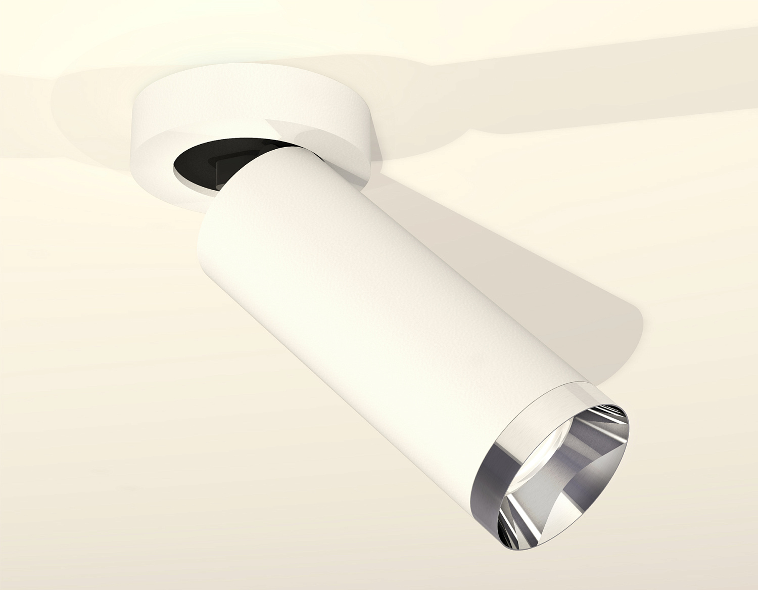 Комплект накладного поворотного светильника XM6342202 SWH/PSL белый песок/серебро полированное MR16 GU5.3 (A2228, C6342, N6132)