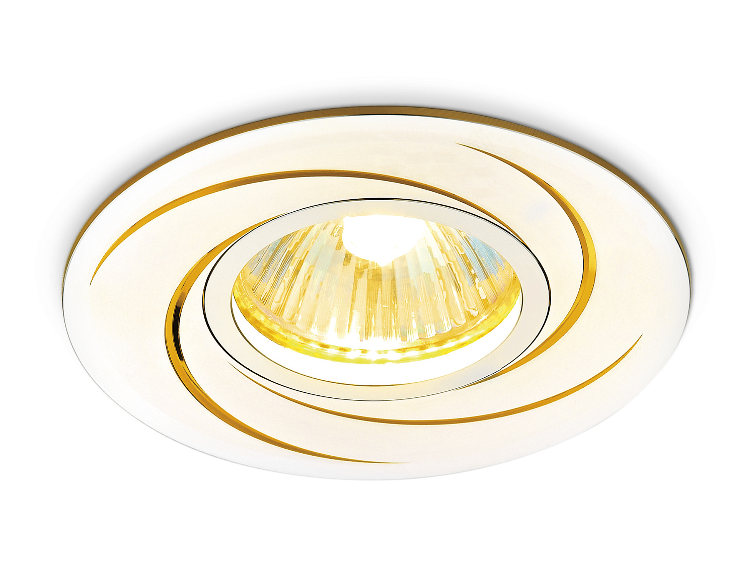 Круглый встраиваемый точечный светильник MR16 A506 AL/G алюминий/золото MR16