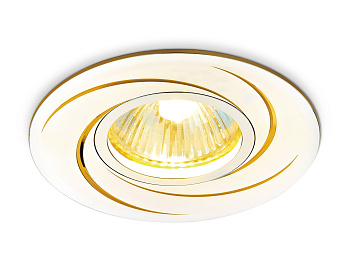 Круглый встраиваемый точечный светильник MR16 A506 AL/G алюминий/золото MR16