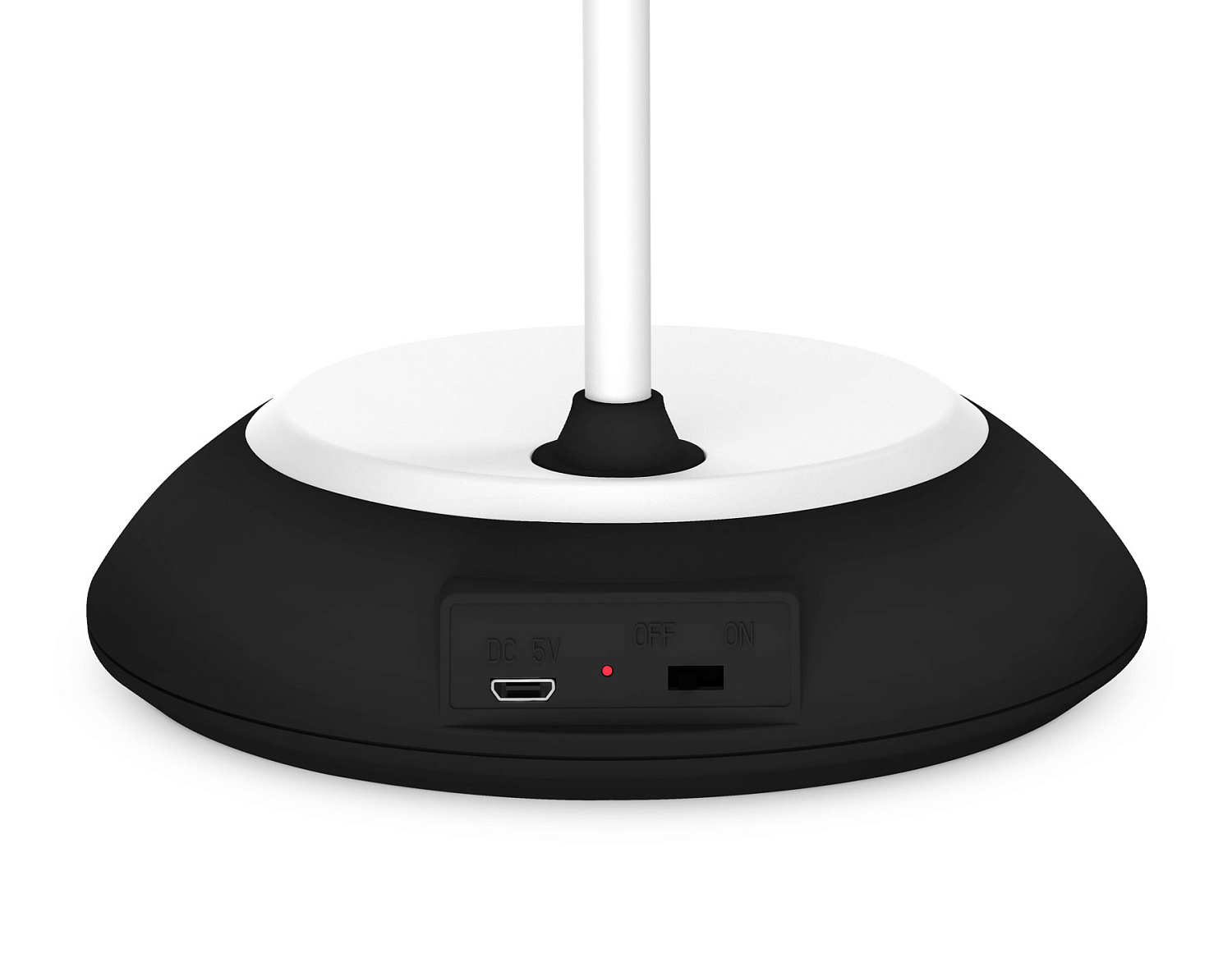 Светодиодная настольная лампа с аккумуляторной батареей, регулировкой цвета и USB-проводом DE601 BK/WH черный/белый LED 2800-6500K 5W