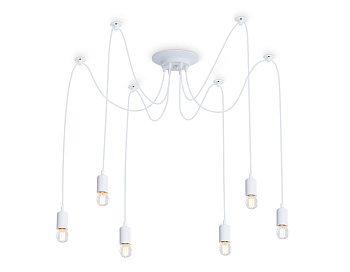 Подвесная люстра в стиле лофт TR8177/6 WH белый E27*6 max 40W D630*910