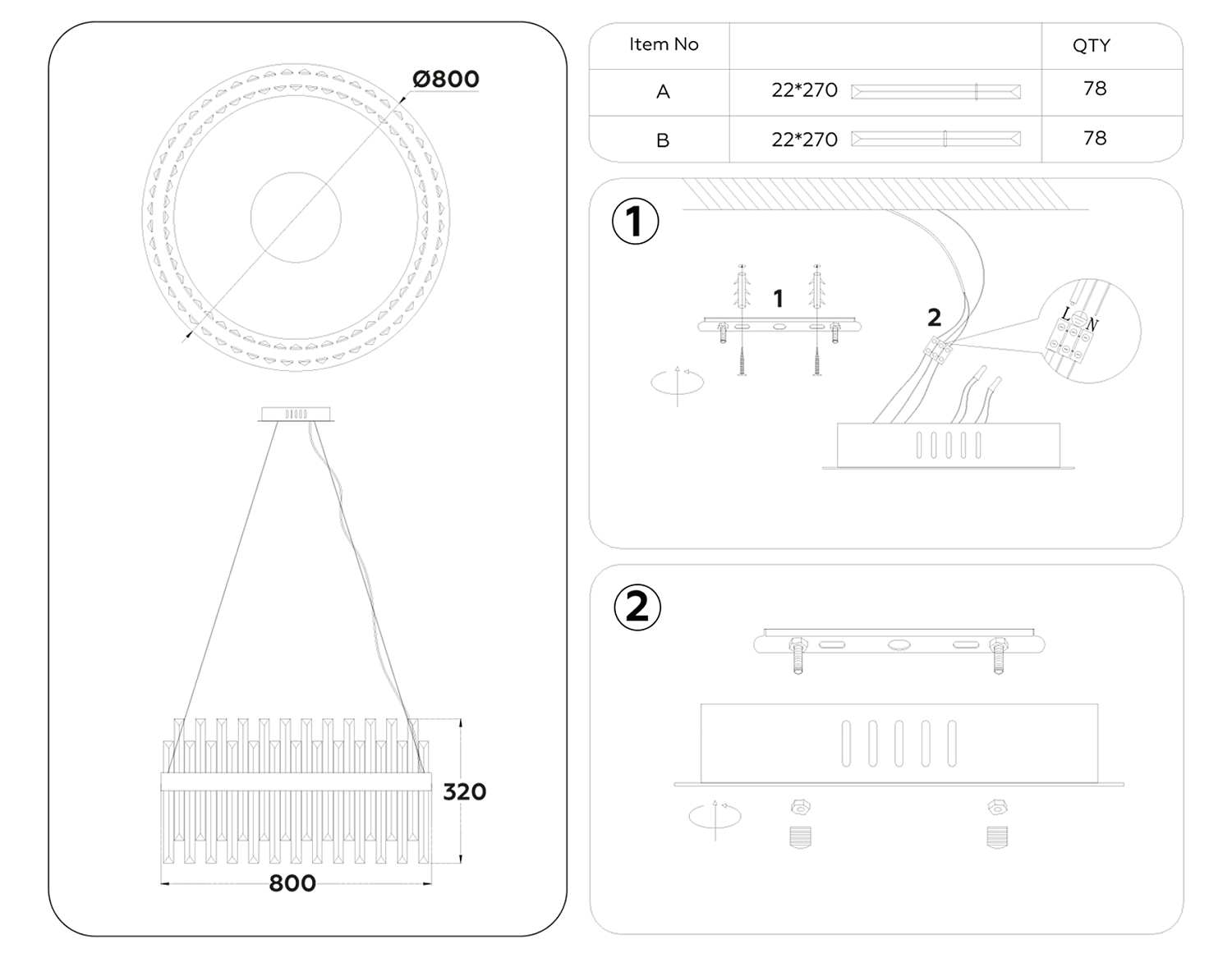 Подвесная светодиодная люстра с хрусталем TR5011 CH/CL хром/прозрачный 88W 3000K/4200K/6400K D800*950 (Без ПДУ)