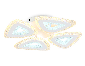 Потолочный светодиодный светильник с пультом FA4019/4 WH белый 82W 3000K+6400K/4200K/6400K+3000K D420*85 (ПДУ ИК)