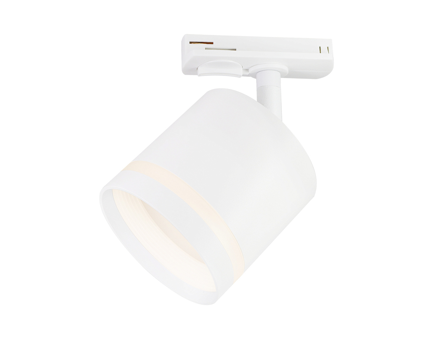 Трековый однофазный светильник со сменной лампой GL5369 WH белый GX53 max 12W