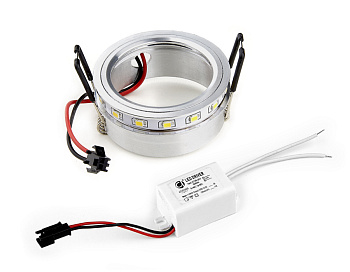 Сменное кольцо с подсветкой 4200K с бортом 102 LED SET STEP+DRIVER (AL 4200K с бортом)