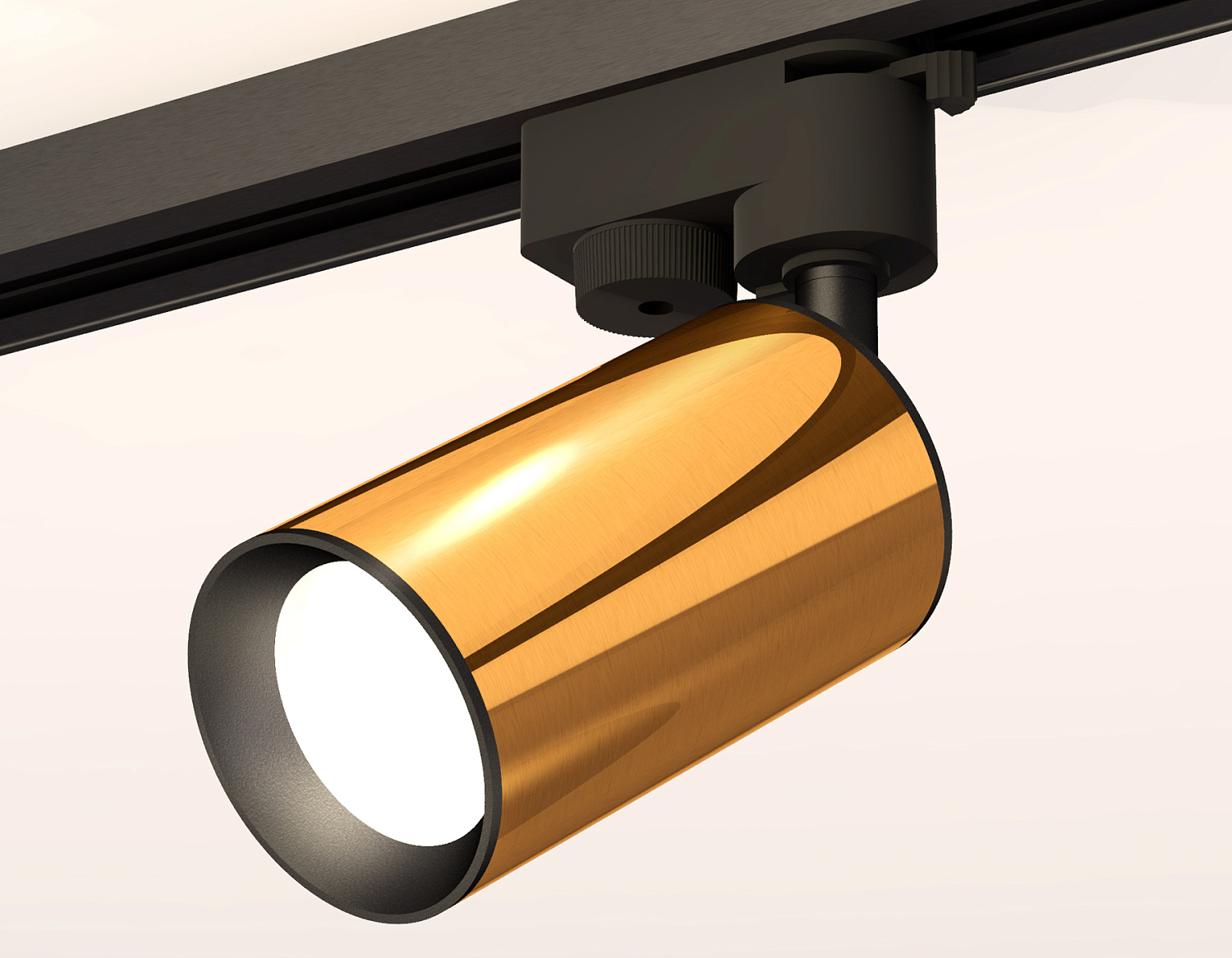 Комплект трекового однофазного светильника XT6327010 PYG/SBK золото желтое полированное/черный песок MR16 GU5.3 (A2521, C6327, N6102)