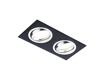 Встраиваемый точечный светильник MR16 с поворотным механизмом A601/2 BK сатин/черный MR16