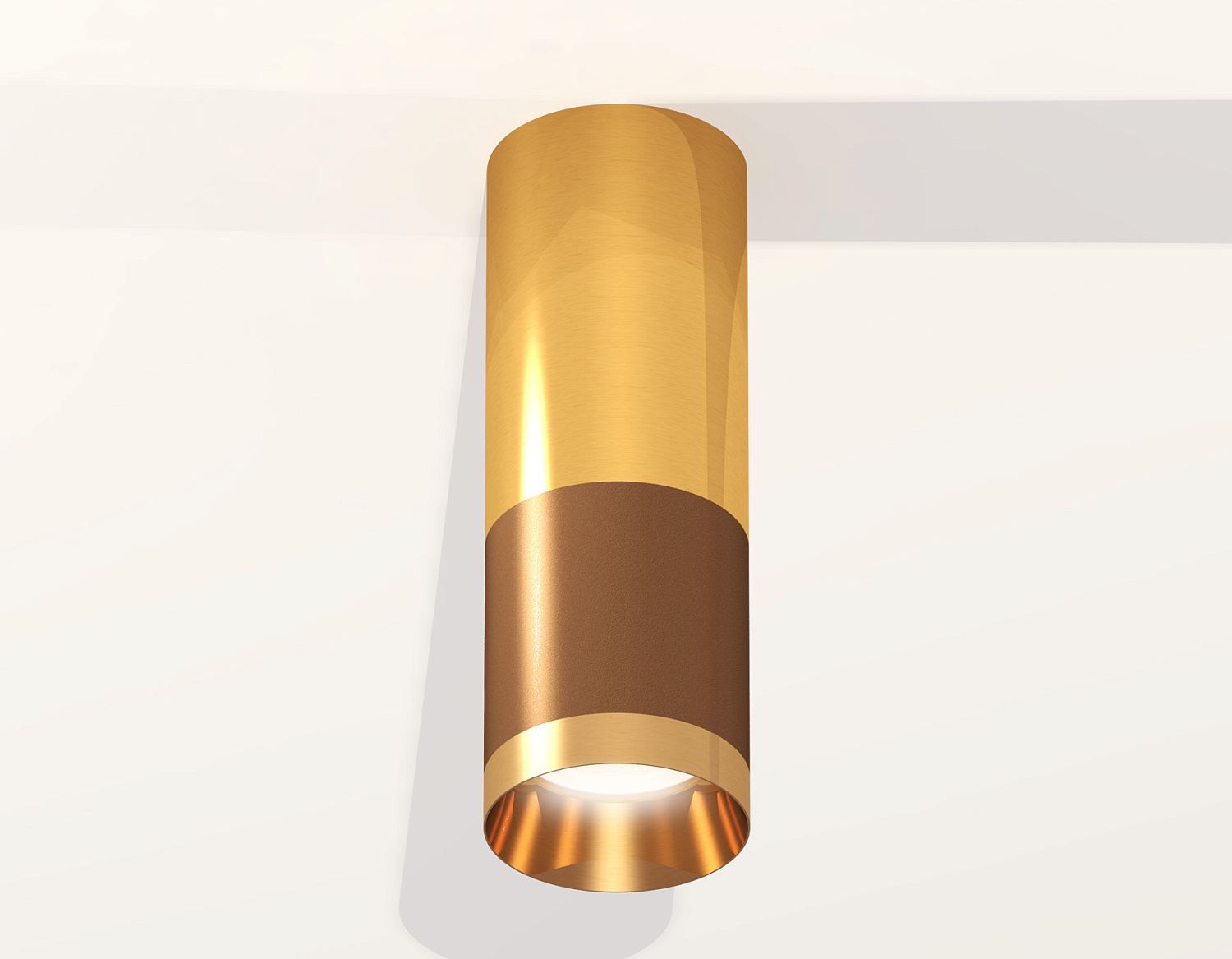 Комплект накладного светильника XS6304080 SCF/PYG кофе песок/золото желтое полированное MR16 GU5.3 (C6304, C6327, A2010, N6134)