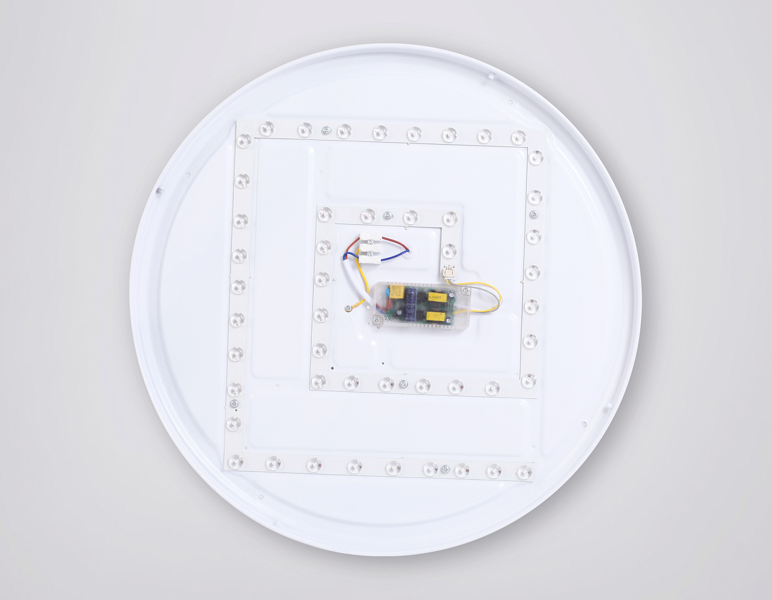 Потолочный светодиодный светильник с пультом FZ1326 BK/LWD черный/светлое дерево IP20 60W D490*80 (ПДУ ИК)