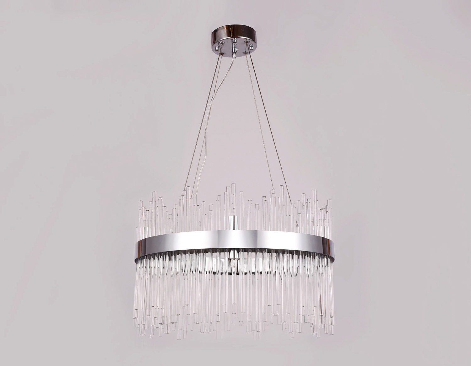 Подвесная люстра с хрусталем TR5353/10 CH/CL хром/прозрачный G9/10 max 40W D500*800