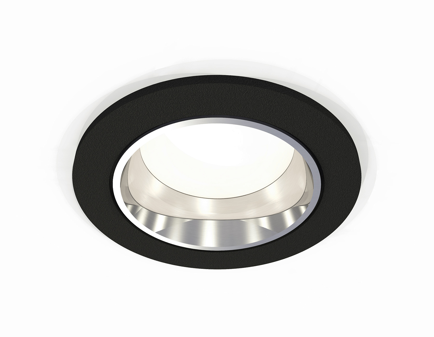 Комплект встраиваемого светильника XC6513003 SBK/PSL черный песок/серебро полированное MR16 GU5.3 (C6513, N6112)