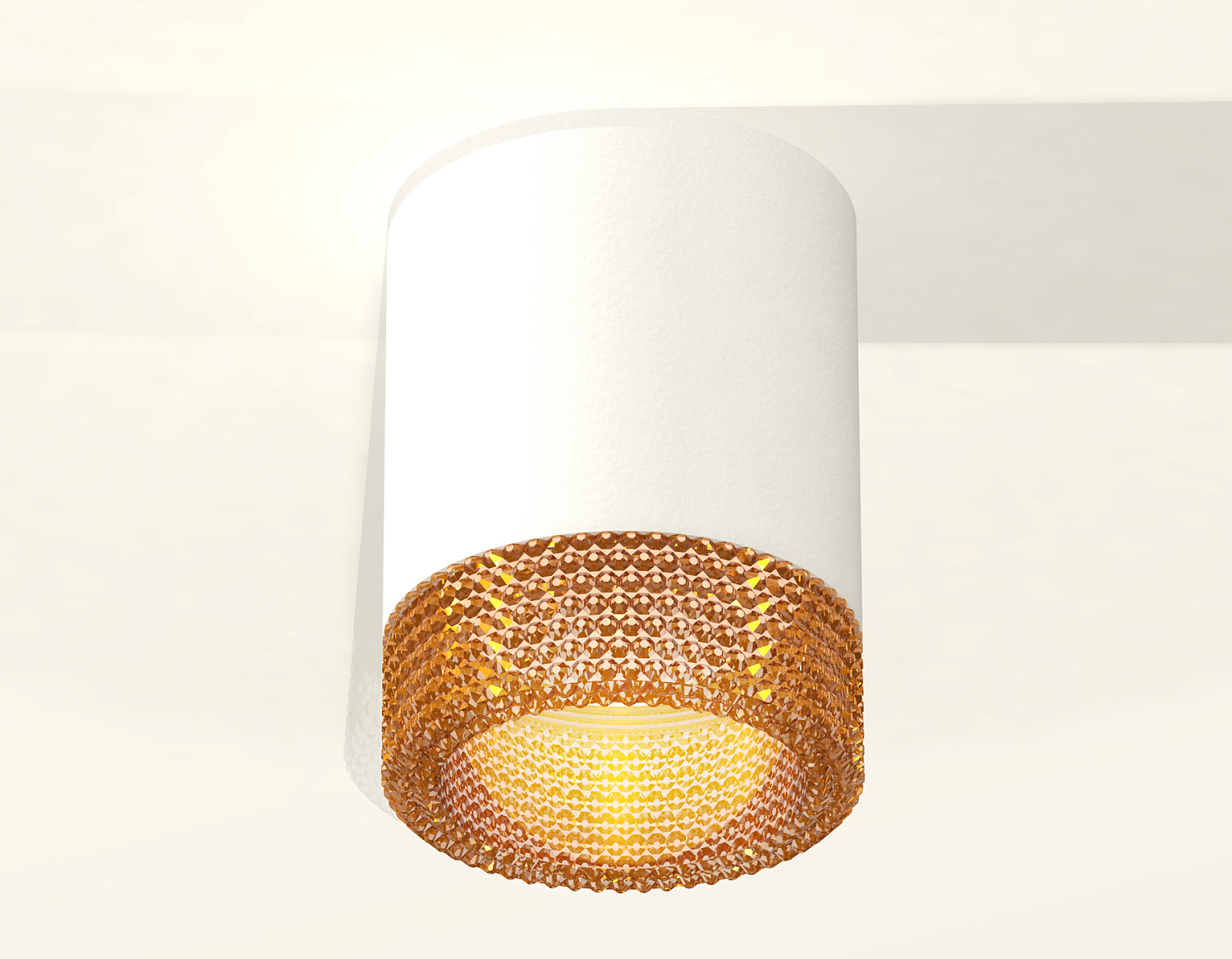 Комплект накладного светильника с композитным хрусталем XS6301044 SWH/CF белый песок/кофе MR16 GU5.3 (C6301, N6154)