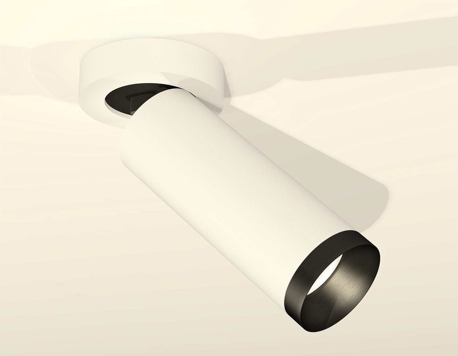 Комплект накладного поворотного светильника XM6342201 SWH/PBK белый песок/черный полированный MR16 GU5.3 (A2228, C6342, N6131)